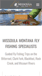 Mobile Screenshot of missoulamontanaflyfishing.com