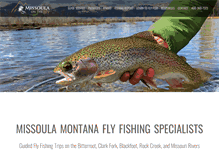 Tablet Screenshot of missoulamontanaflyfishing.com